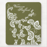 Cadeau fait sur commande blanc Mousepad de motif f Tapis De Souris