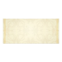 Cadeau floral jaunâtre léger double cartes customisées