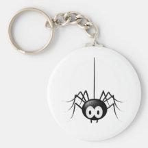 Cadeau mignon de Halloween d'araignée noire Porte-clefs