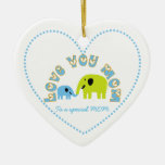 Cadeau mignon du jour de mère d'enfant de mère d'é ornements