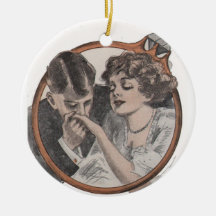 Cadeau nuptiale vintage d'ornement de fiançailles