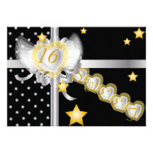 Cadeau-Personnaliser du sweet sixteen de l'amoureu Cartons D'invitation