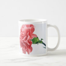 Cadeau pour elle - oeillet dans une tasse