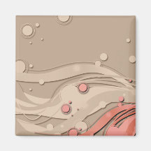 Cadeau rougeâtre créatif de special de fleur magnets pour réfrigérateur