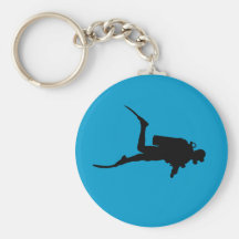 Cadeau sous-marin de plongée à l'air de plongeurs  porte-clé