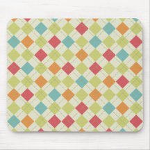 Cadeaux à motifs de losanges de motif de diamant c tapis de souris