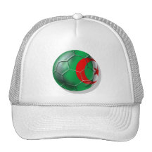 Cadeaux algériens de ballon de football de drapeau casquettes de camionneur