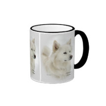 Cadeaux américains d'art de chien esquimau tasse