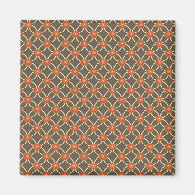 Cadeaux assez brûlés de motif d'automne d'orange e magnets pour réfrigérateur