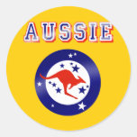Cadeaux australiens de logo d'emblème de drapeau d autocollants