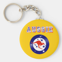 Cadeaux australiens de logo d'emblème de drapeau d porte-clés