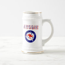 Cadeaux australiens de logo d'emblème de drapeau d tasse à café
