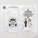 Cadeaux blancs de boîte de pincement de mariage tract