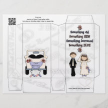 Cadeaux blancs de boîte de pincement de mariage tract