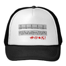Cadeaux cardiaques drôles de bande de rythme casquettes