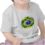 Cadeaux cinq étoiles Brésil de ballon de football  T-shirt