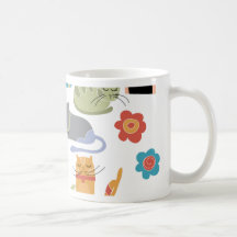 Cadeaux colorés d'impression de chats de Kitty pou Mug