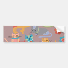 Cadeaux colorés mignons de chats de Kitty pour le  Autocollants Pour Voiture