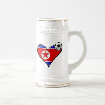 Cadeaux coréens du nord de fans de foot d'amour de tasse