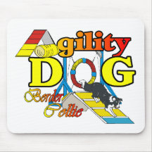 Cadeaux d'agilité de border collie tapis de souris