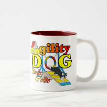 Cadeaux d'agilité de border collie tasses