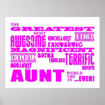 Cadeaux d'amusement pour des tantes : La plus gran Posters