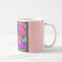 Cadeaux d'art abstrait d'amoureux de les chats tasse
