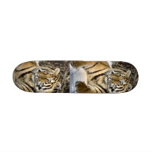 Cadeaux d'art d'amants de tigre skateboards personnalisables