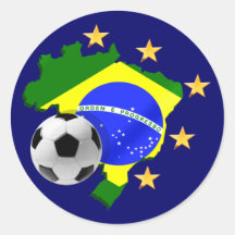 Cadeaux de ballon de football d'étoiles de la cart adhésifs ronds
