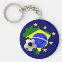Cadeaux de ballon de football d'étoiles de la cart porte-clef