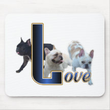 Cadeaux de bouledogue français tapis de souris