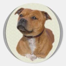Cadeaux de bull-terrier du Staffordshire Adhésifs