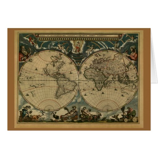 Cadeaux de carte de Vieux Monde