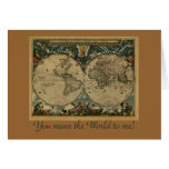 Cadeaux de carte de Vieux Monde