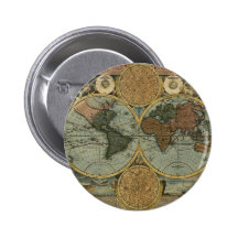 Cadeaux de carte de Vieux Monde Badge