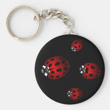 Cadeaux de coccinelle de souvenir d'insecte de Key Porte-clefs
