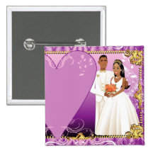Cadeaux de faire-part de mariage pin's avec agrafe