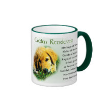 Cadeaux de golden retriever, tasses d'or d'amants