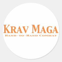 Cadeaux de Krav Maga Autocollants Ronds