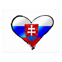 Cadeaux de la Slovaquie de coeur de l'amour I de l Cartes Postales