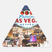 Cadeaux de Las Vegas Stickers En Triangle