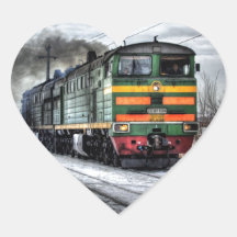 Cadeaux de locomotive diesel pour des amants de tr autocollants