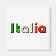 Cadeaux de logo de l'Italie pour des amants d'Ital Magnets Pour Réfrigérateur