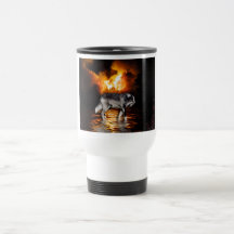 Cadeaux de loup gris de "survivant" tasse