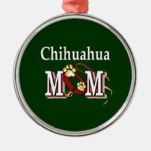 Cadeaux de maman de chien de chiwawa ornement de noël