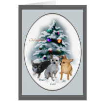 Cadeaux de Noël de chiwawa Cartes De Vœux