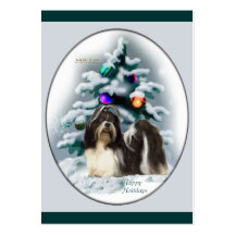 Cadeaux de Noël de Shih Tzu Carte De Visite