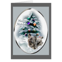 Cadeaux de Noël de Skye Terrier Cartes