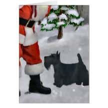 Cadeaux de Noël de Terrier d'écossais Carte De Vœux