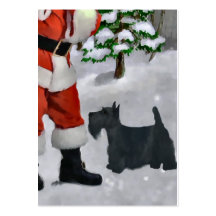 Cadeaux de Noël de Terrier d'écossais Modèles De Cartes De Visite
